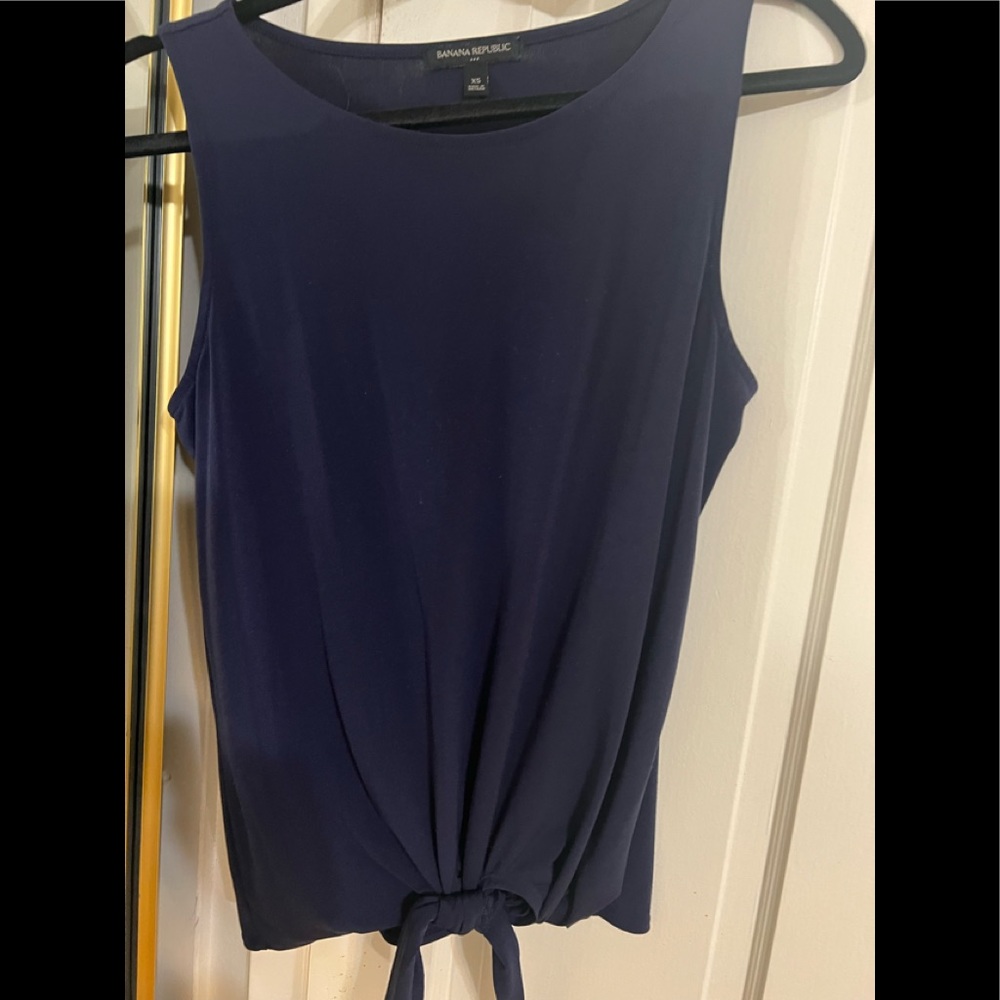 Banana Republic tie front top